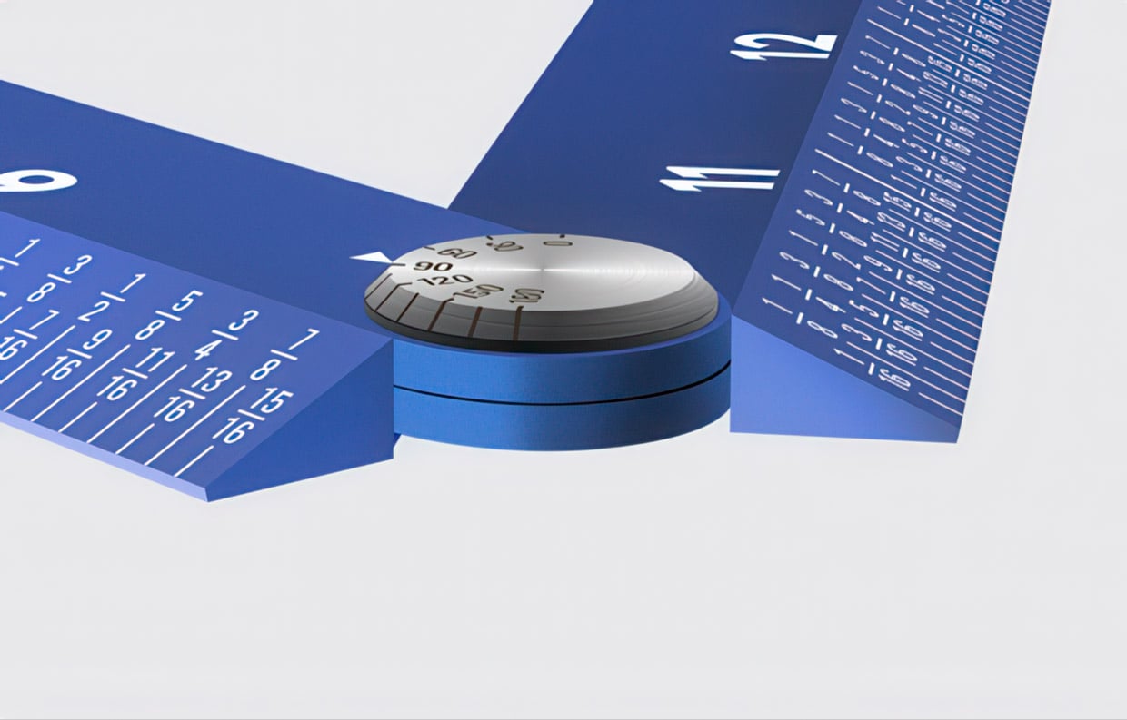 The 25° Ruler Fold-X Is Precise, Compact, and Made from Aluminum