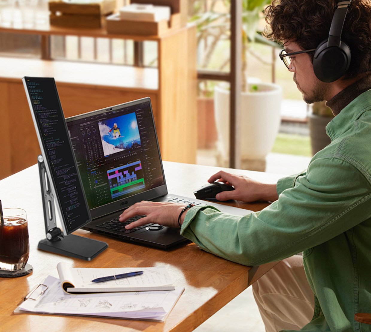 FaSuH Slim Portable Touchscreen Monitor