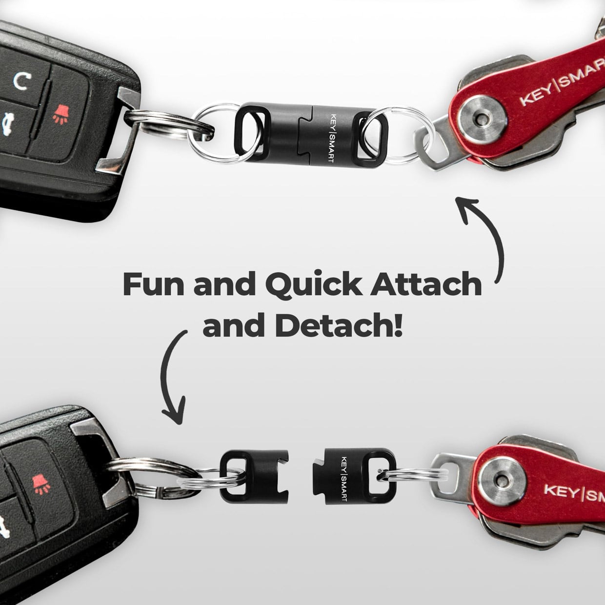 Key Ring KeySmart MagConnect Magnetic Quick Release Keychain For