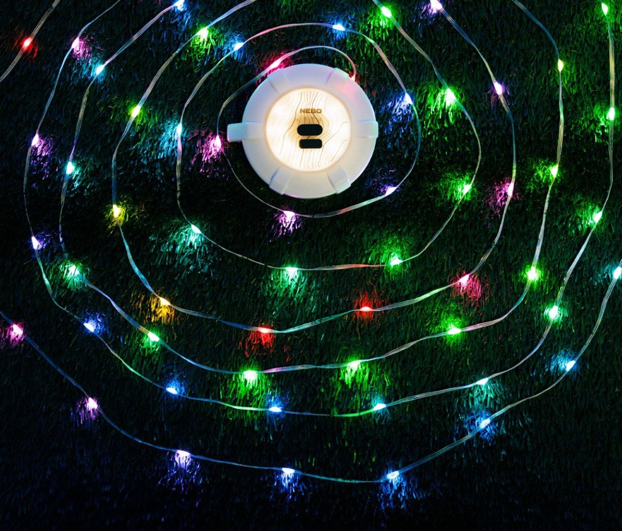 NEBO LUNA 400+ Camp Lantern + String Lights