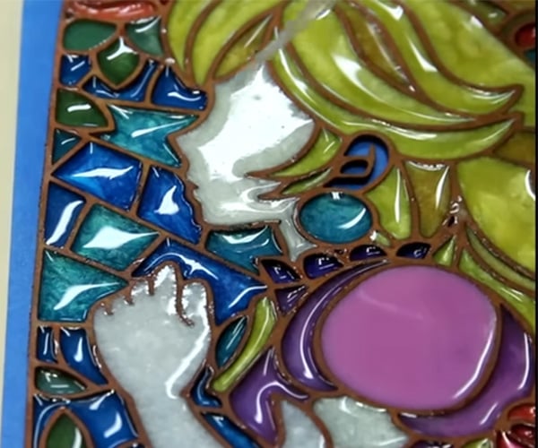 Making “Stained Glass” with Resin