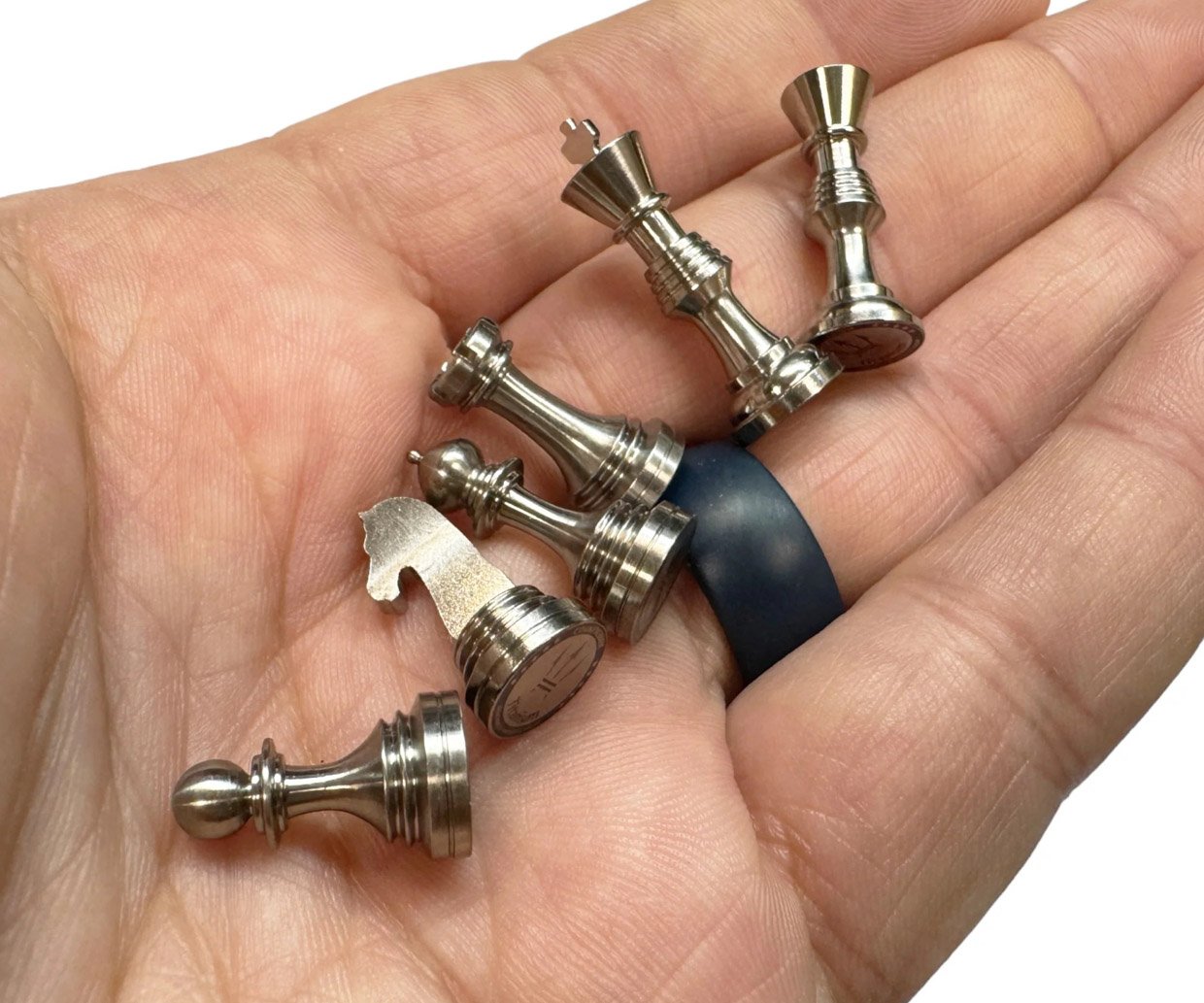 Tiny Titanium Chess Set