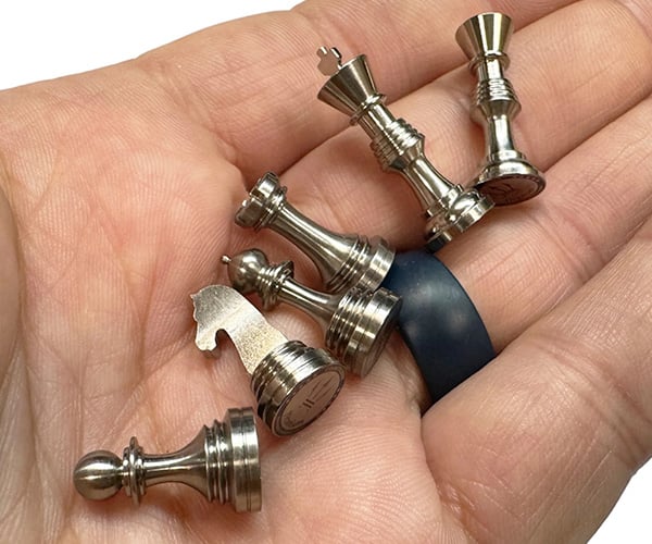 Tiny Titanium Chess Set