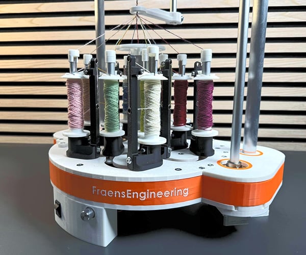 DIY 3D Printed Braiding Machine
