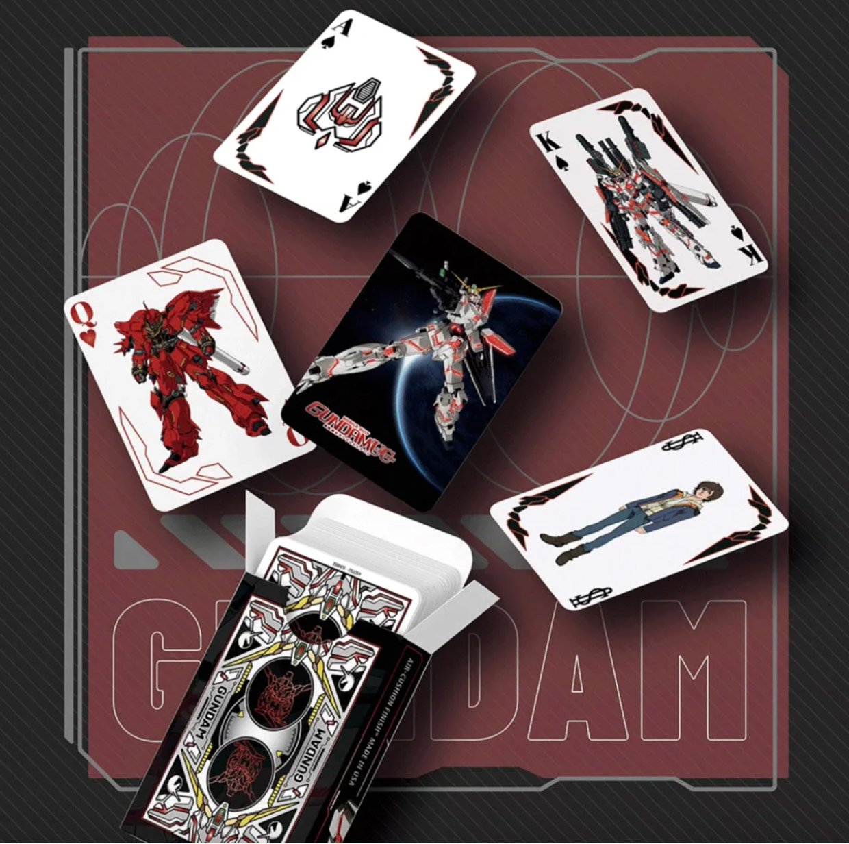 Play the Mecha Way with These Mobile Suit Gundam Playing Cards