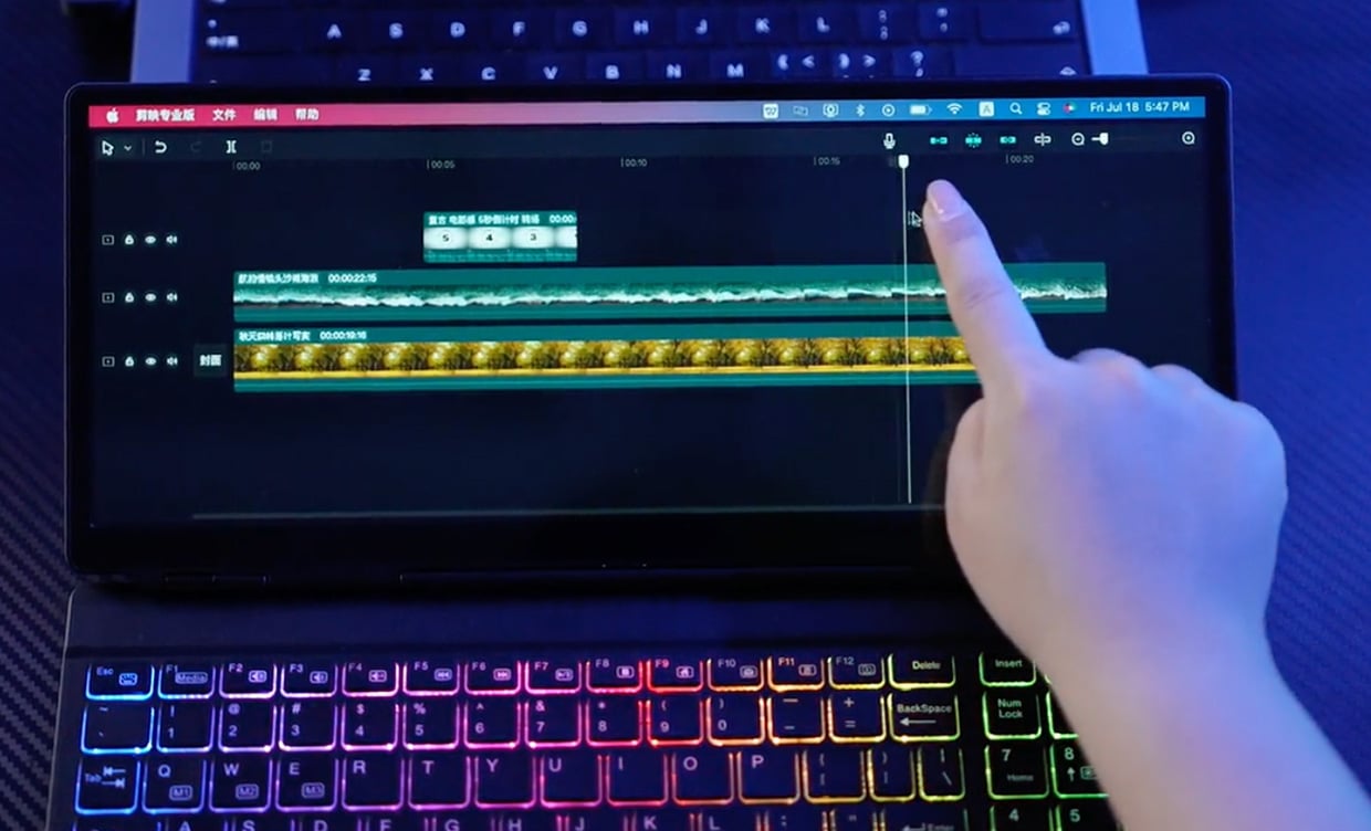 KeyGo Slim Keyboard + Touchscreen