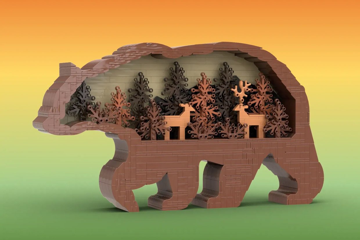 LEGO Ideas Bear Statue