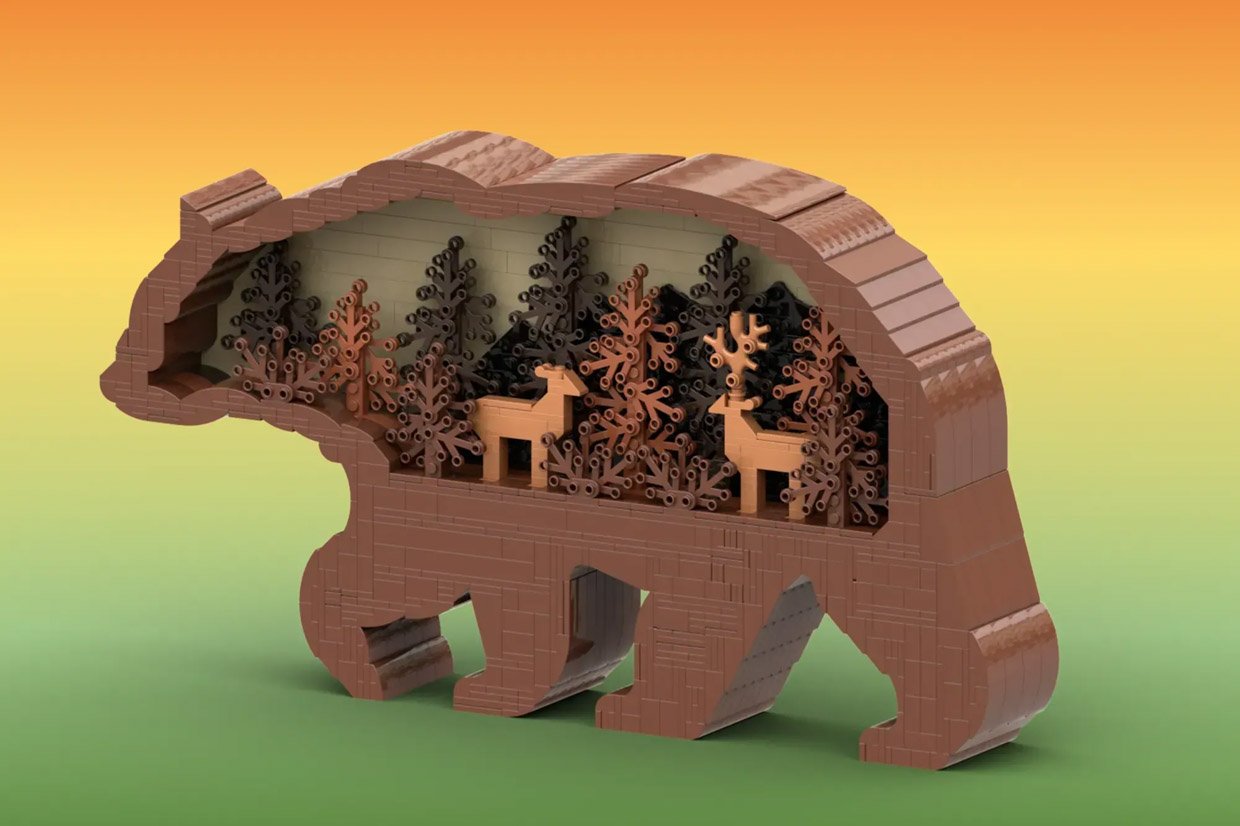 LEGO Ideas Bear Statue