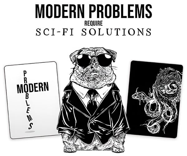 Modern Problems Require Sci-Fi Solutions Card Game