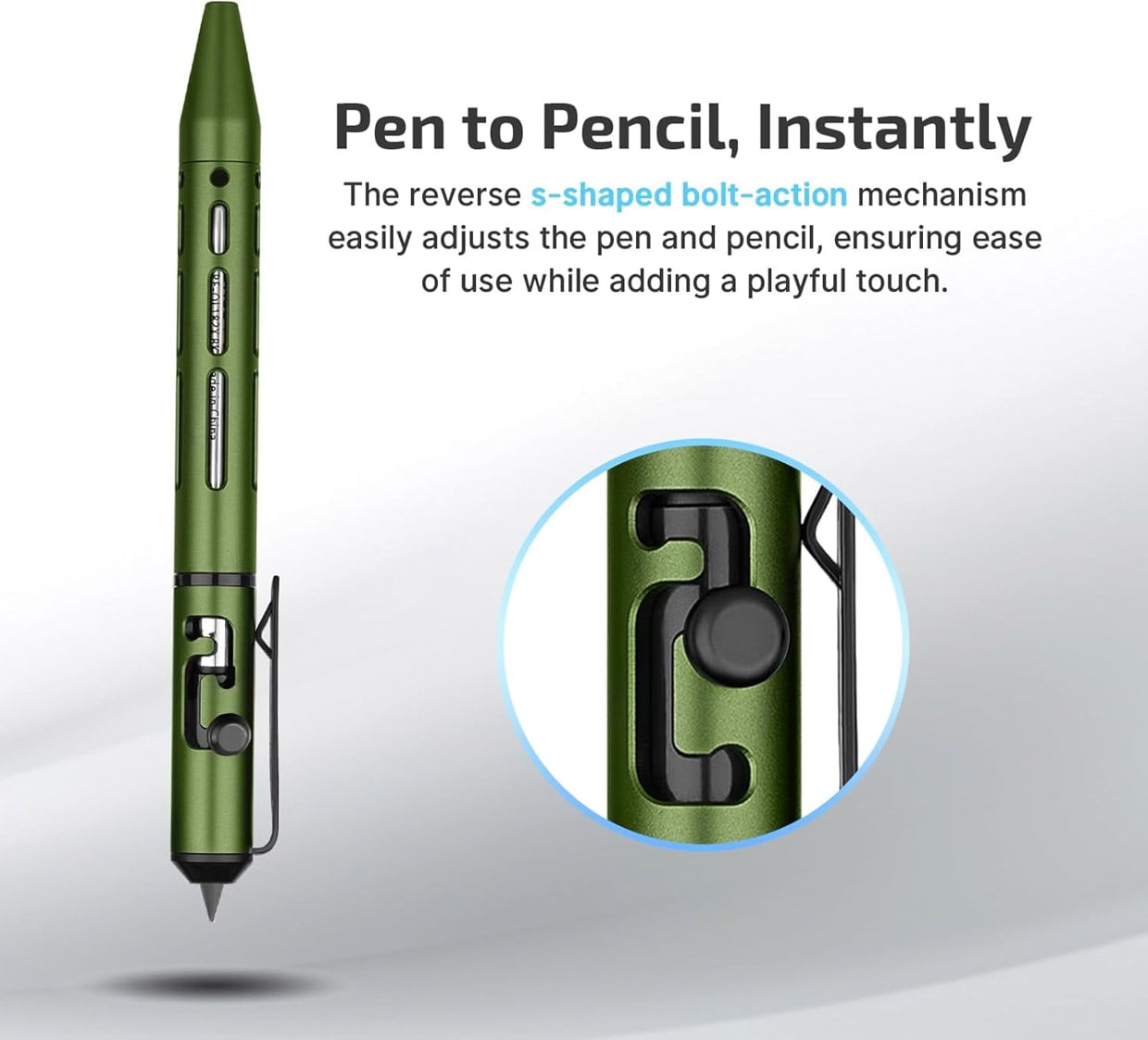 The Olight O'Pen Mini 2 Is a Tiny Bolt-Action Pen and Pencil in One