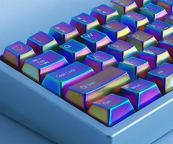 Purple Zinc Alloy Keycaps