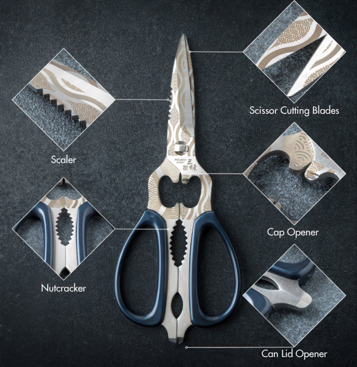 Zanmai Nagare Kitchen Scissors