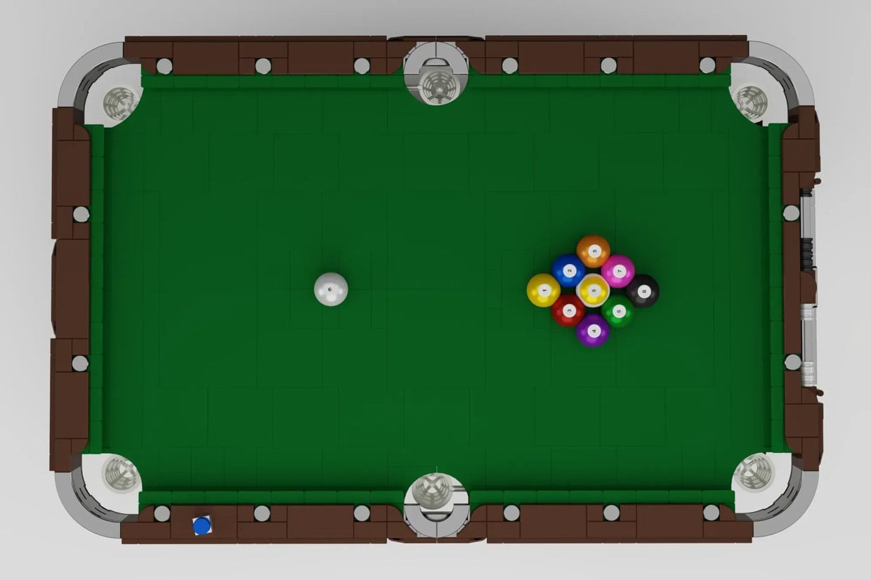 Lgo Pool Table LEGO Vintage Billiards Table