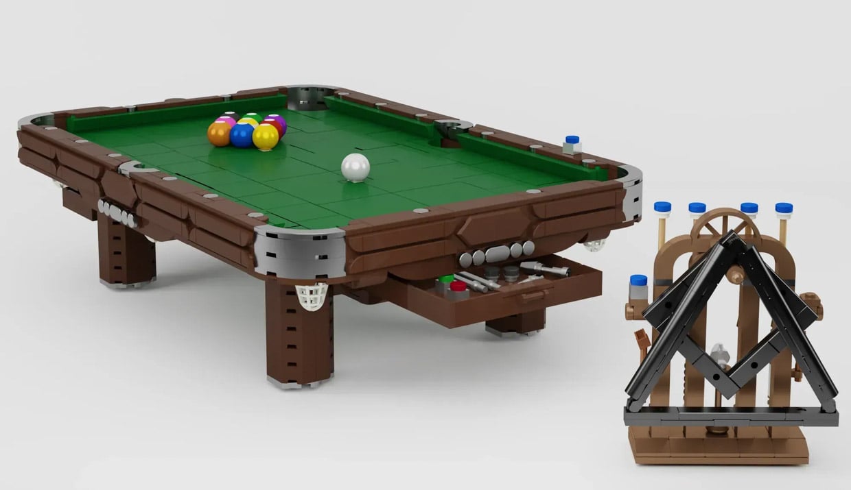 Lgo Pool Table LEGO Vintage Billiards Table