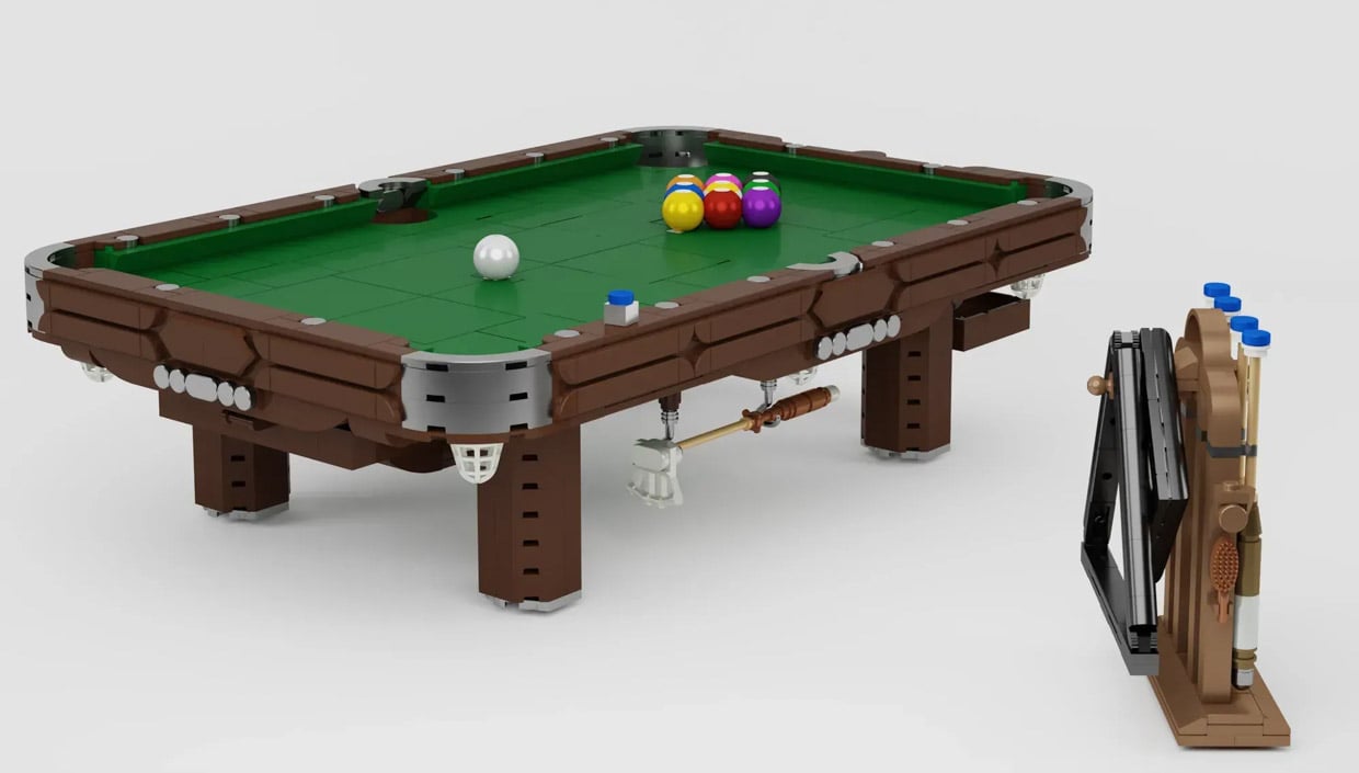 Lgo Pool Table LEGO Vintage Billiards Table