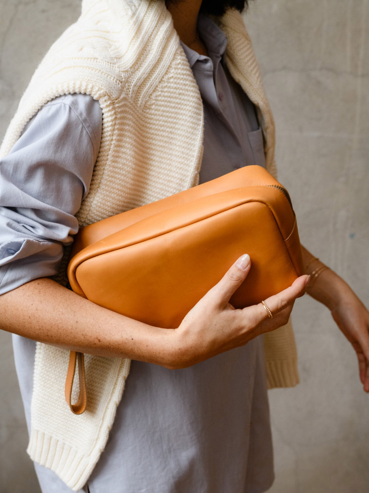 ABLE’s Leather Avery Dopp Kit Combines Style, Craft, and Social Impact