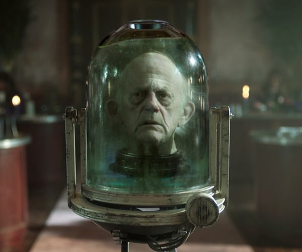 Putting Christopher Lloyd’s Head in a Jar for Wednesday