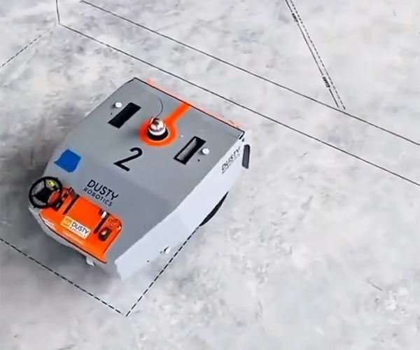 Robot Draws Construction Floor Plans