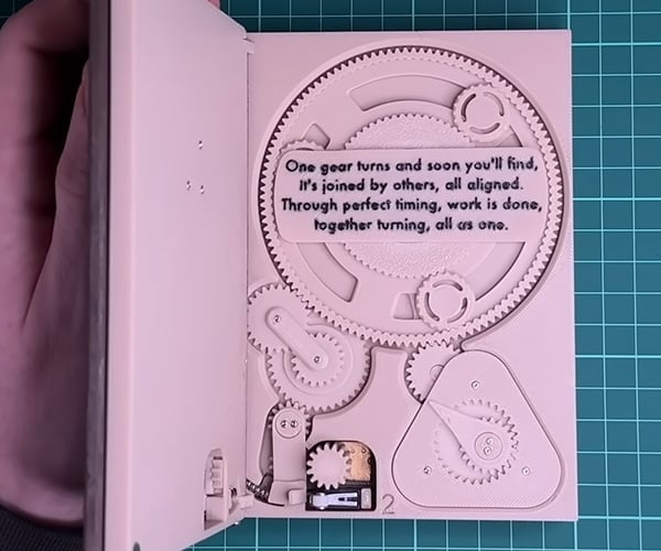 3D-Printed Mechanical Book