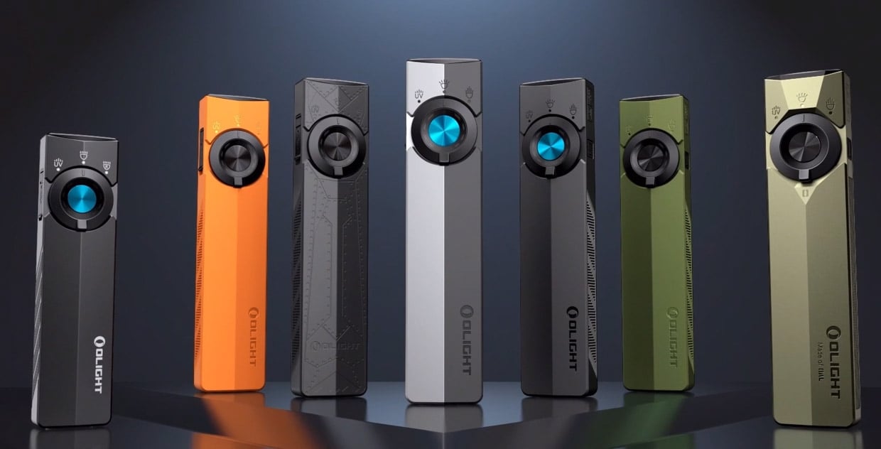 OLIGHT Ark Pro ツートンカラー Olight ArkPro Pocket Flashlights Pack Spot, Flood, Laser, and UV Beams