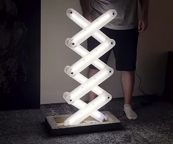 Buiding a Kinetic Scissor Lamp