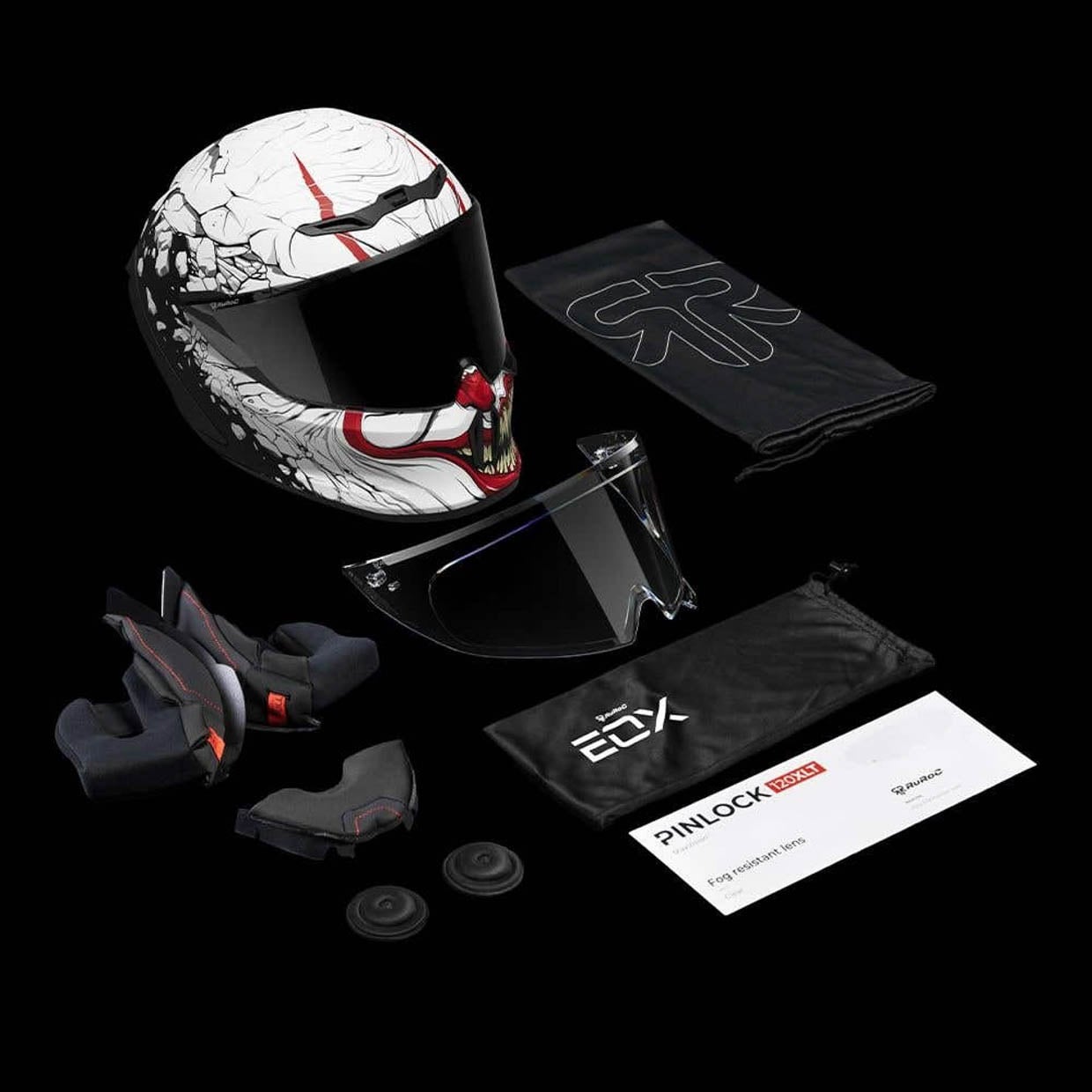 Pennywise Lives Again With EOX s IT Themed Carbon Fiber Motorcycle Helmet pennywise-lives-again-with-eox-s-it-themed-carbon-fiber-motorcycle-helmet