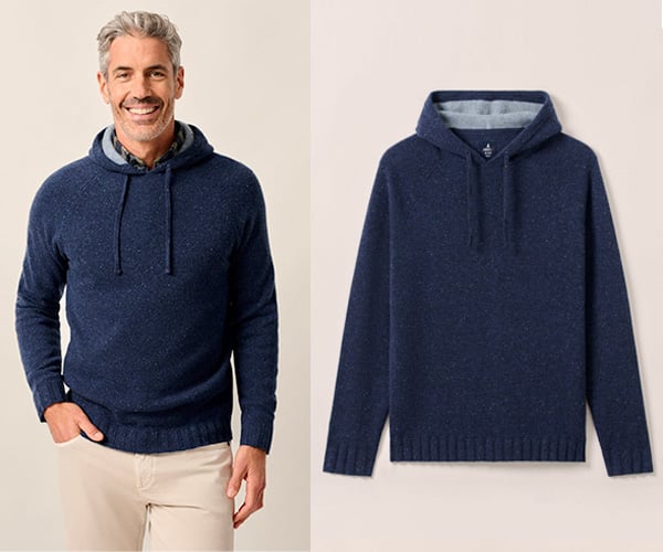 Johnnie-O Jamisons Top Shelf Cashmere Hooded Sweater
