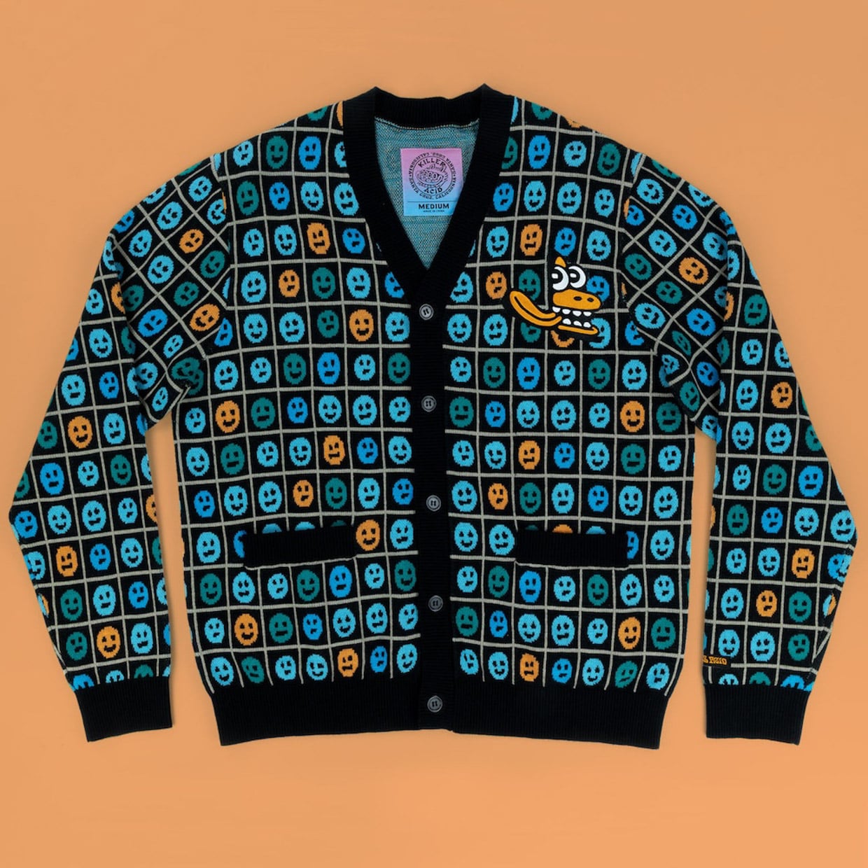 This Killer Acid Cardigan Sweater Ups Your Dad Cred
