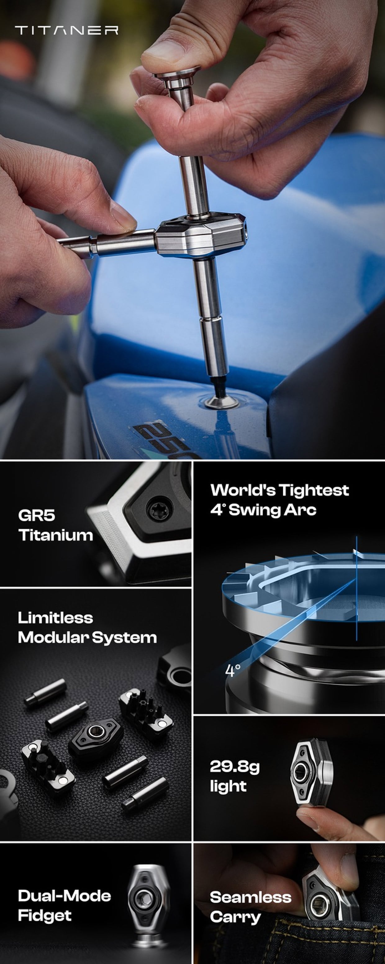 Titaner Tight-Swing Ratchet Driver Squeezes Into Tight Spaces