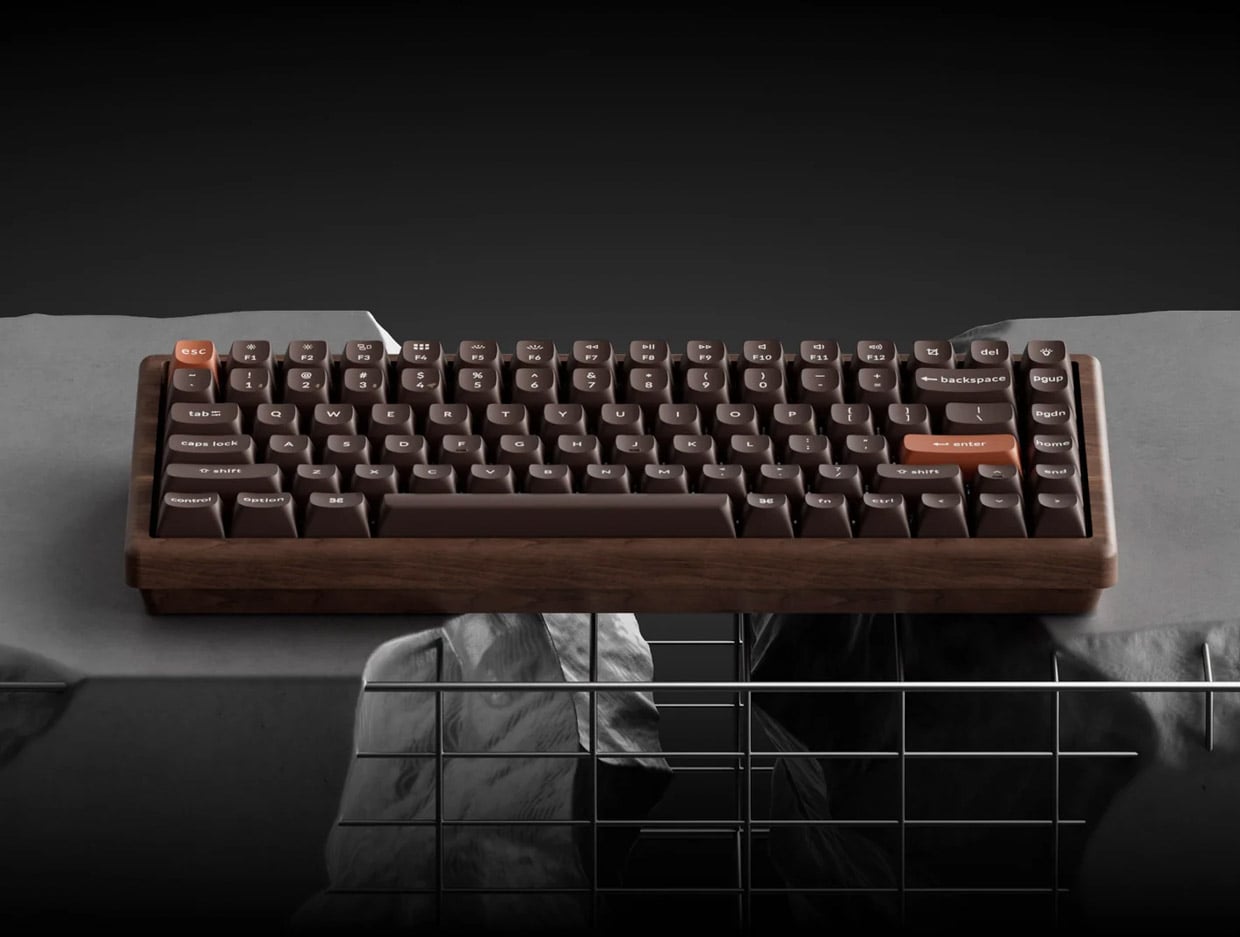 This Special Keychron K2 HE Has a Beautiful Walnut Wood Case