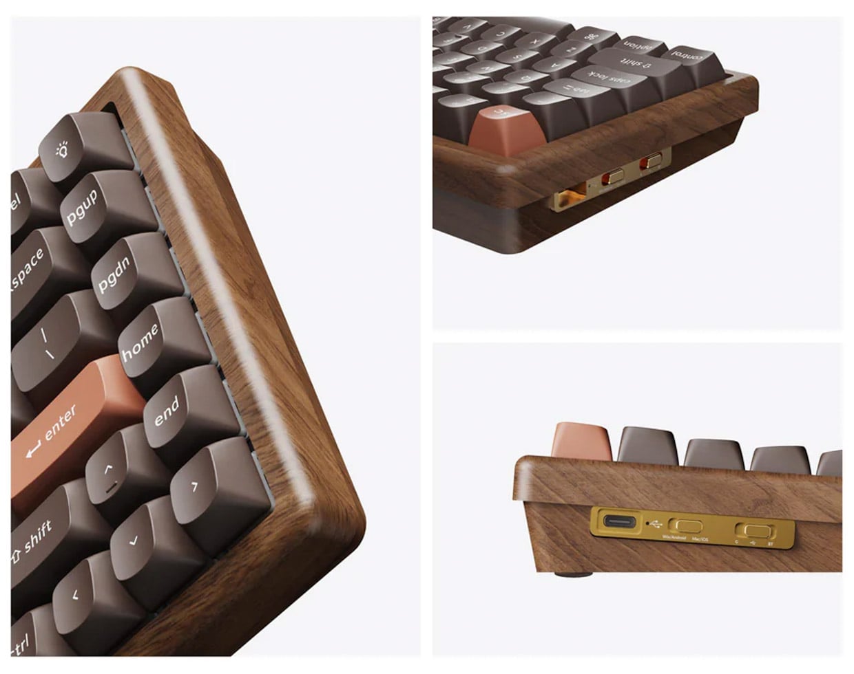 This Special Keychron K2 HE Has a Beautiful Walnut Wood Case