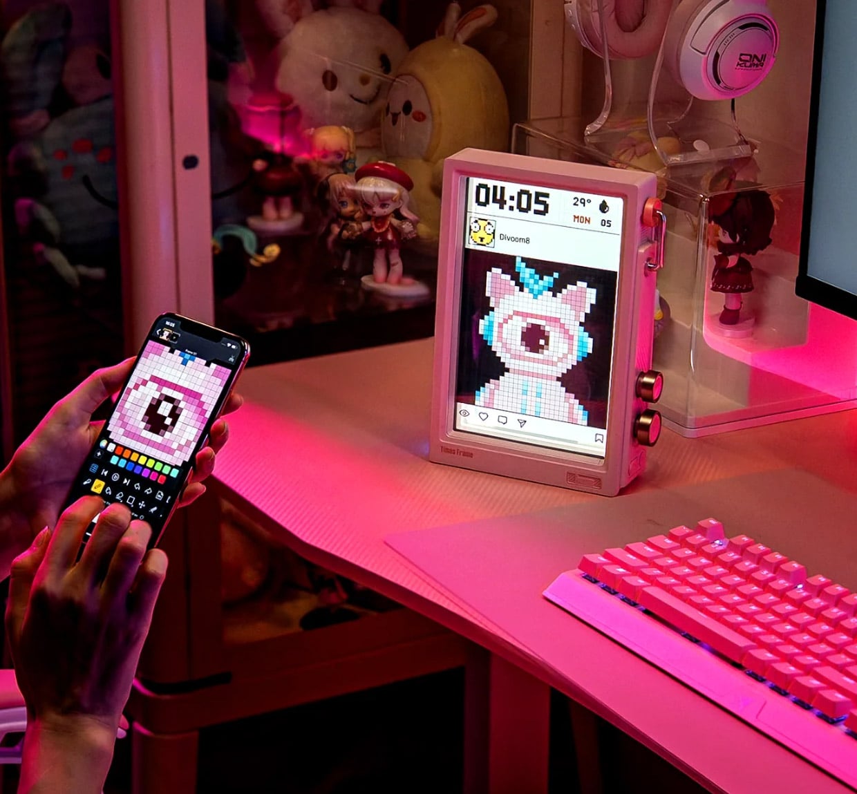 Divoom's TimesFrame Transparent Pixel Display Is a Desktop Showstopper