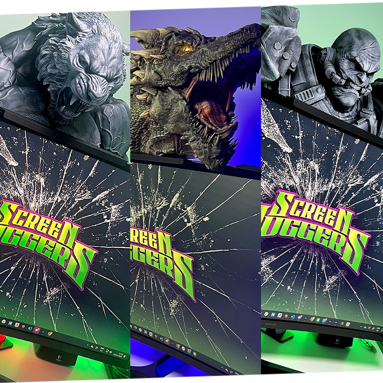 Monitor Huggers Screen Huggers: Monsters for Your Monitor
