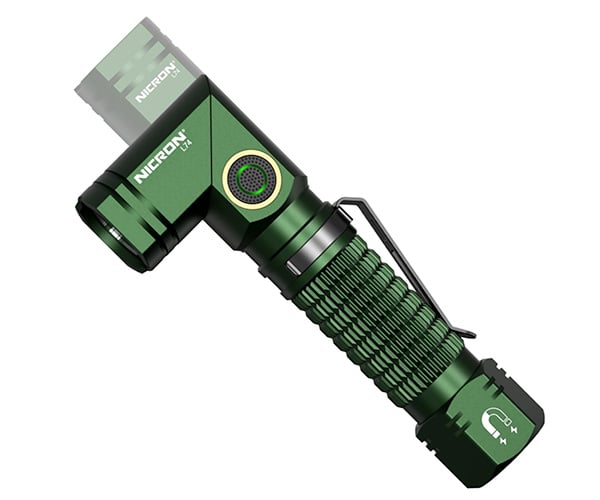 Nicron L74 Pocket Flashlight Rotates 90º and Works Hands-Free