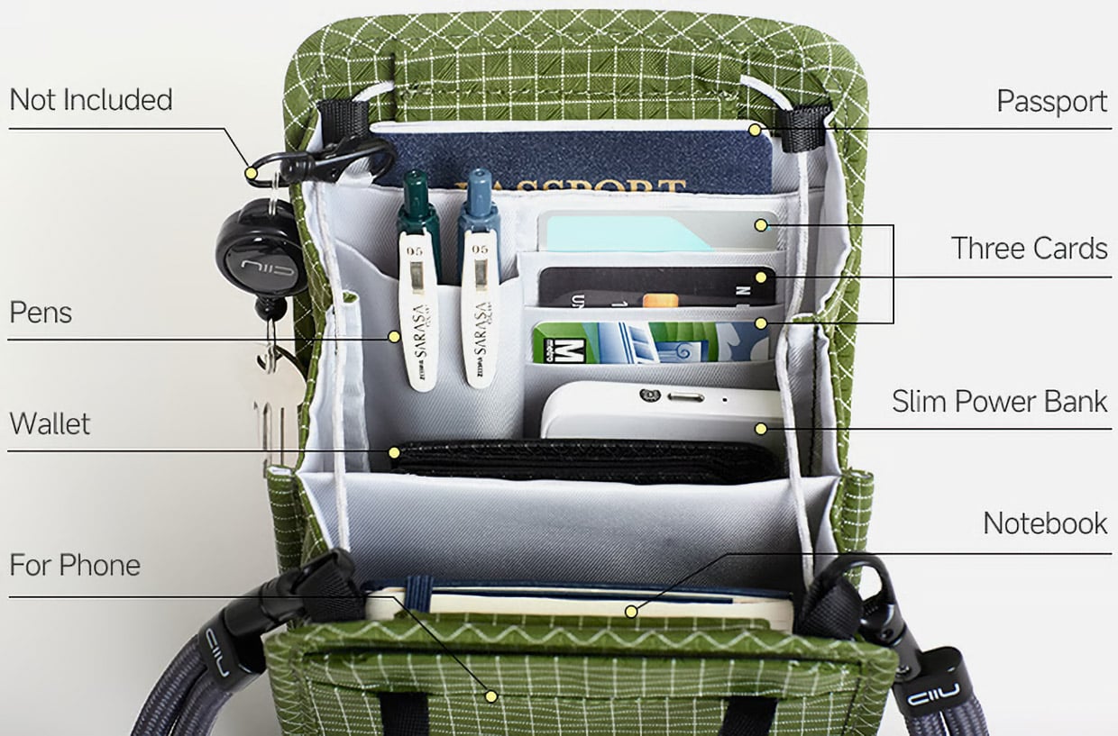 Neo Pouch EDC Sling Bag Maximizes Organization in a Small Space