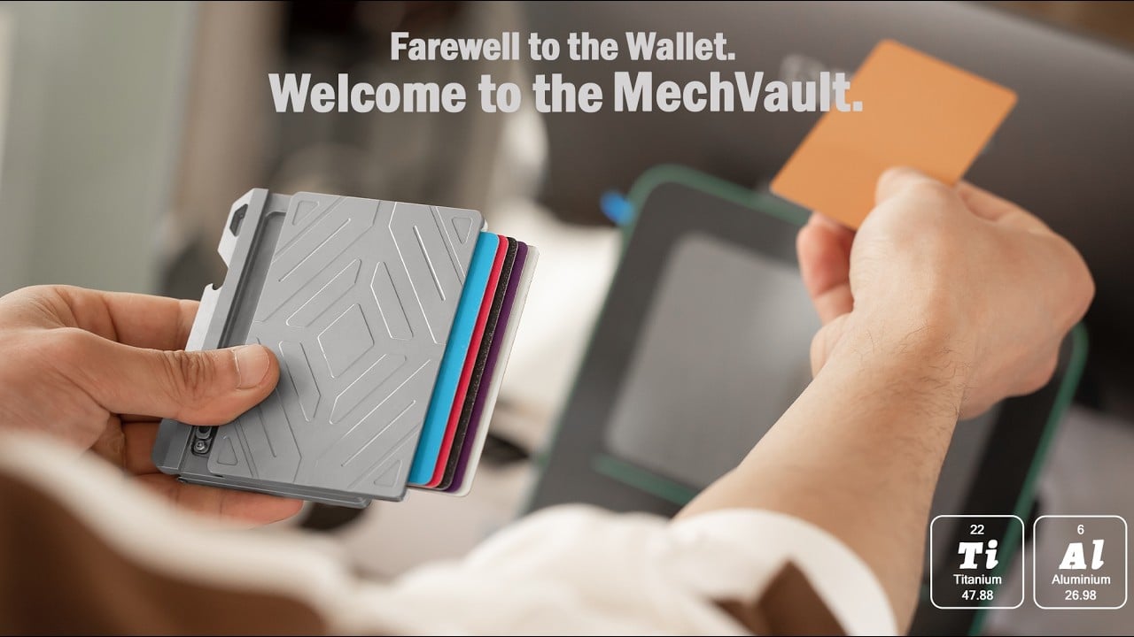MechVault: A Minimal Metal Wallet with Versatile Storage and a