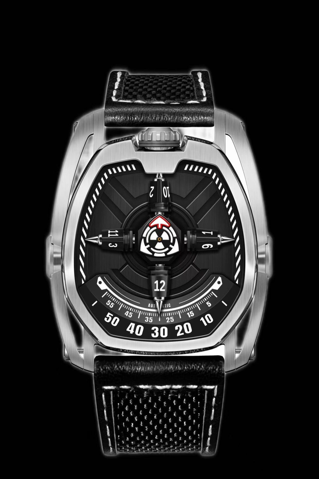 PhantomX Mechanical Watch Combines Wandering Hours with Rotating
