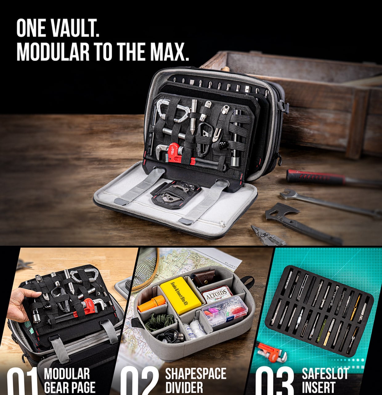 Vault Basecamp Hardshell Modular EDC Case