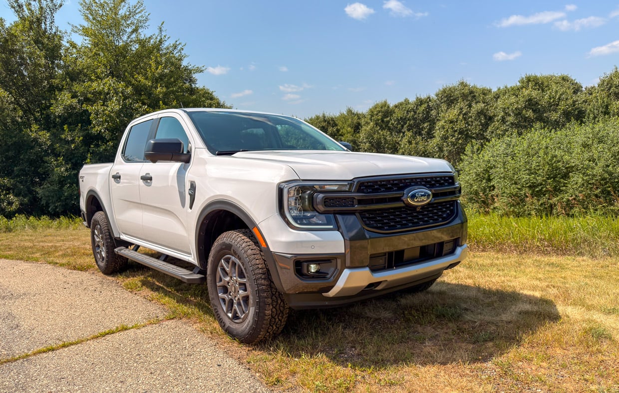 2026 Ford Ranger XLT White Front 3/4 View