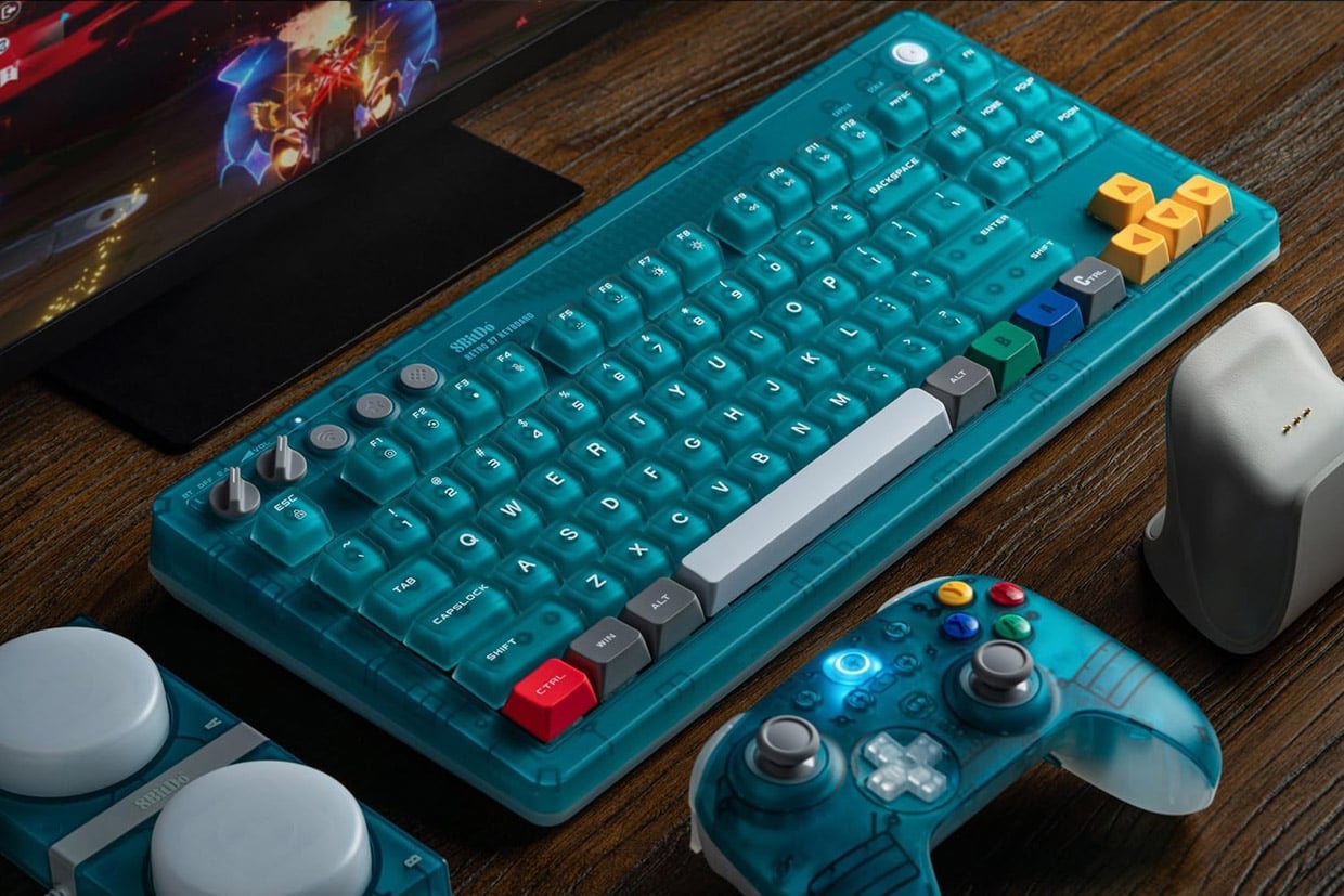 8BitDo Retro87 メカニカルキーボードNINTENDO64 30th 8BitDo Retro 87 Mechanical Keyboard