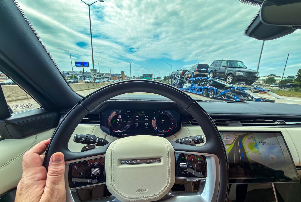 Range Rover L460 P540 Batumi Gold Driving