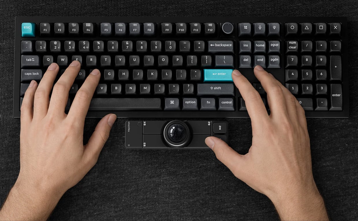 The Keychron Nape Pro Is a Tiny Wireless Trackball for Your Keyboard