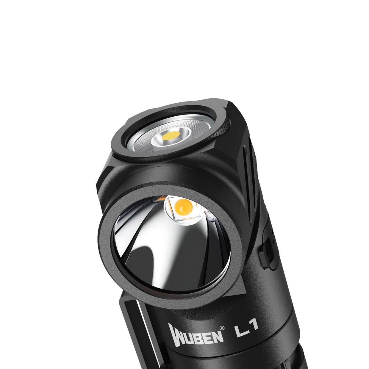 Box Head Rotation Wuben L1: A Dual-Beam Flashlight with a 180º Rotating Head