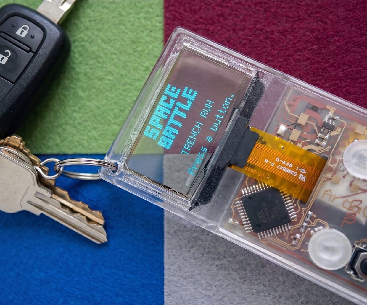 Shell Origami Box The Arduview Is a Tiny Retro Game System with a Transparent Case and ...