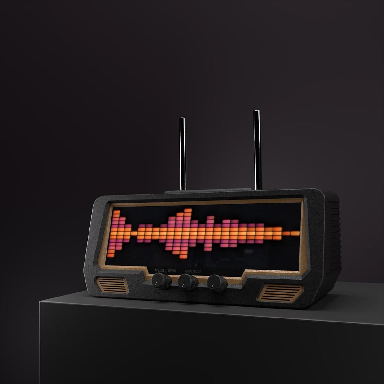 Mini Animated Clock AudioRays AR-384X Adds Colorful Visuals to Any Music