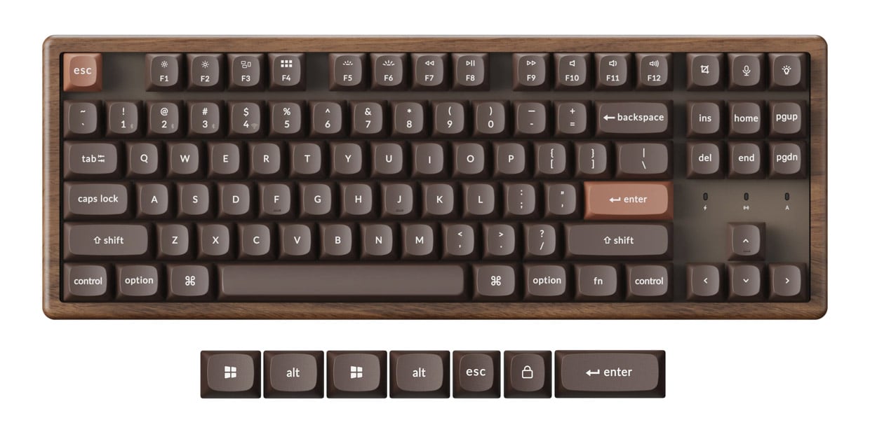 This Keychron K8 Wireless Keyboard Gives Us Wood